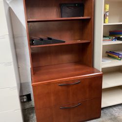 Allsteel 2 Drawer Lateral File Cabinet With Hutch 