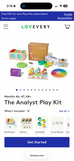 Lovevery analyst play kit