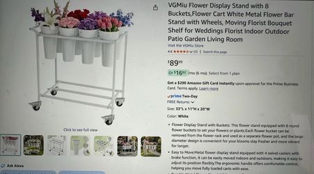 Brand new flower display