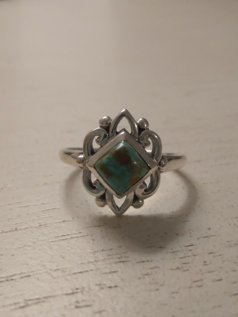 Handmade Natural Turquoise Ring