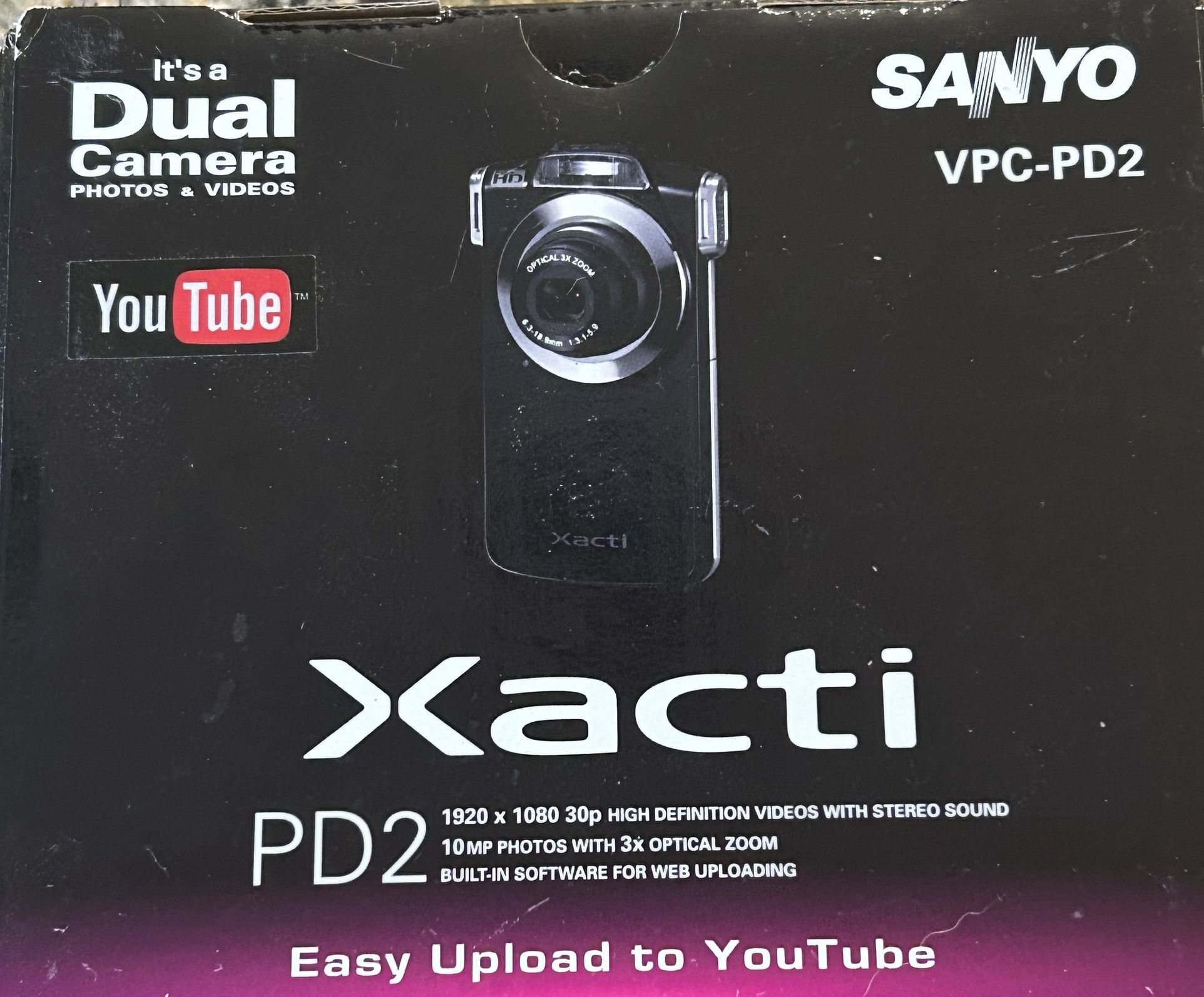 Sanyo Xacti VPC-PD2 Digital Video Dual Camera W Box 