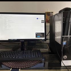 Dell And HP Desktop