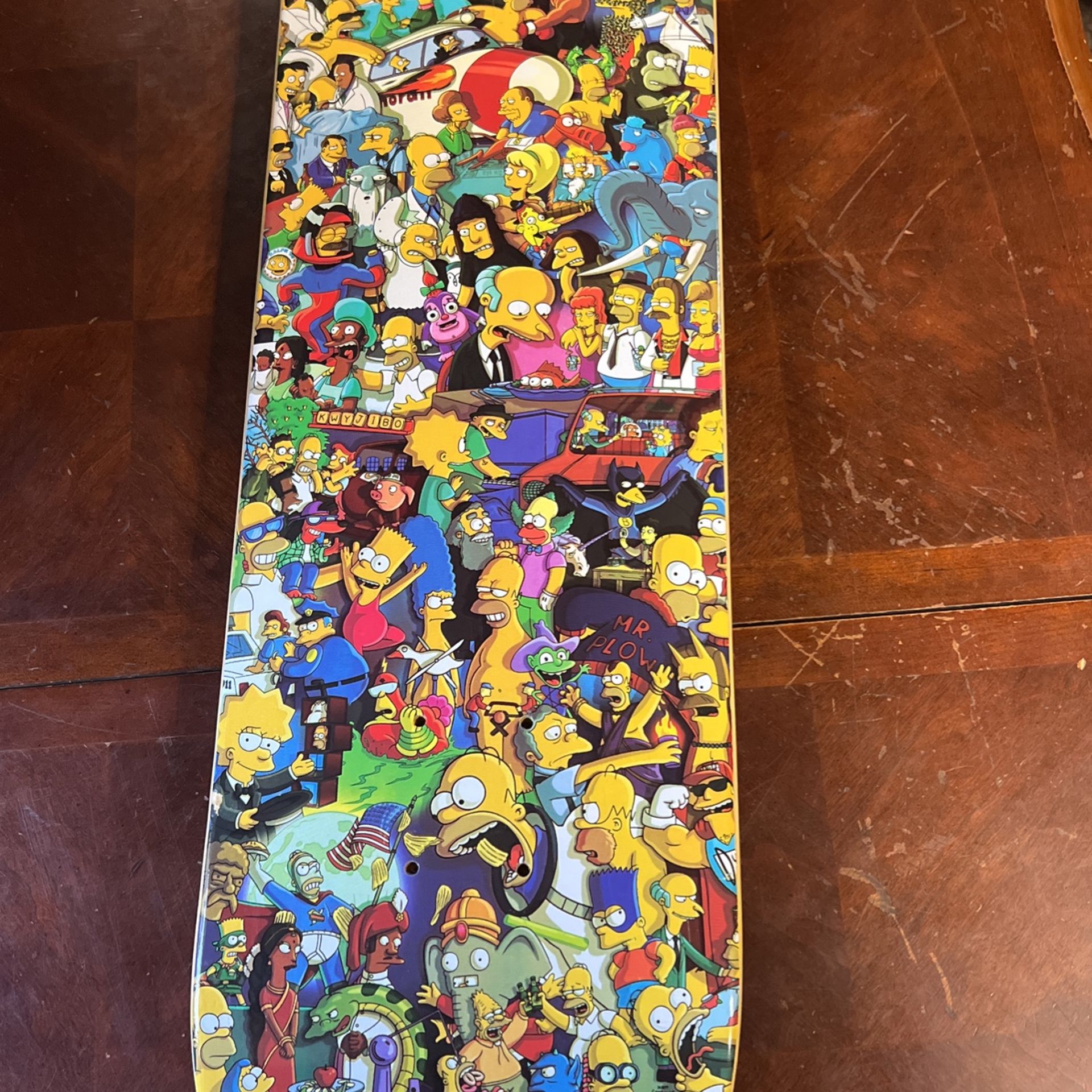 The Simpsons Treehouse Of Horror 25th Anniversary Skateboard Deck Limited New