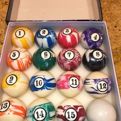 Marbles Pool Ball Set