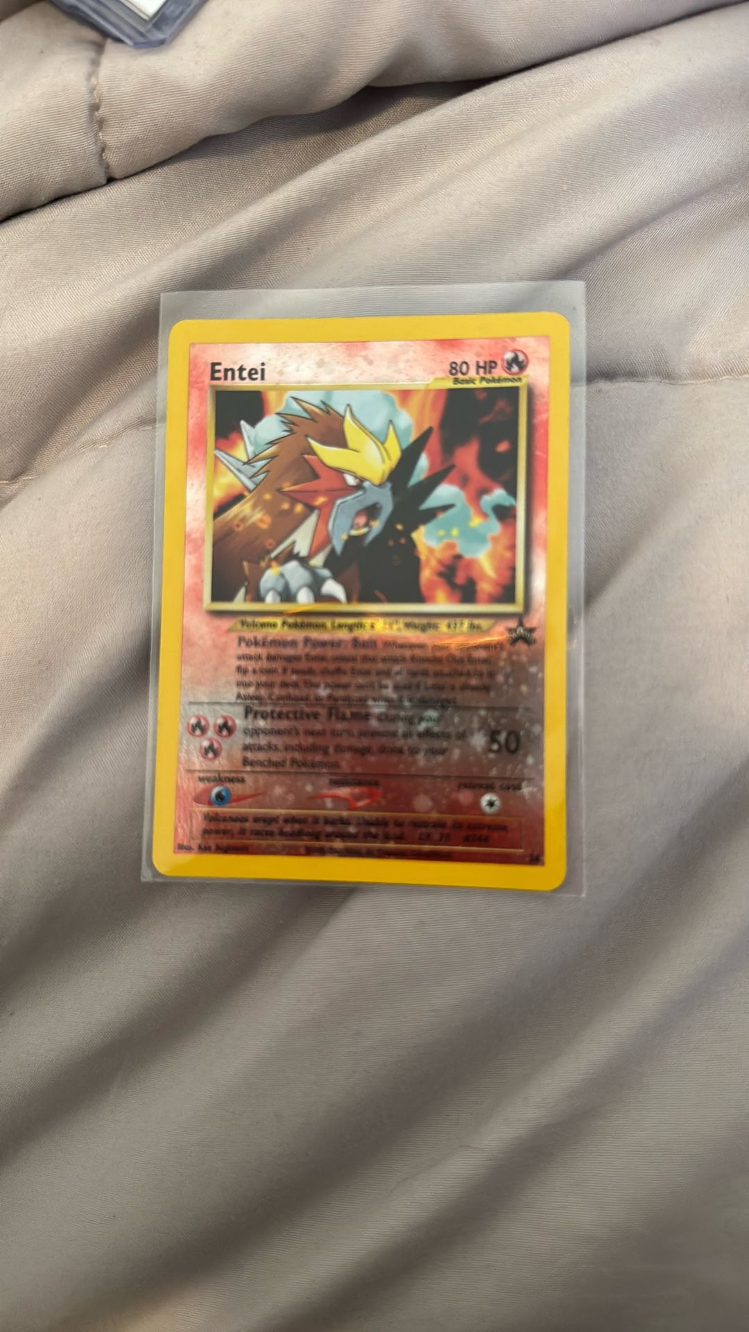 Entei Promo Card Pokemon