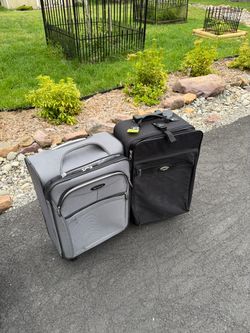 Two travel suitcases