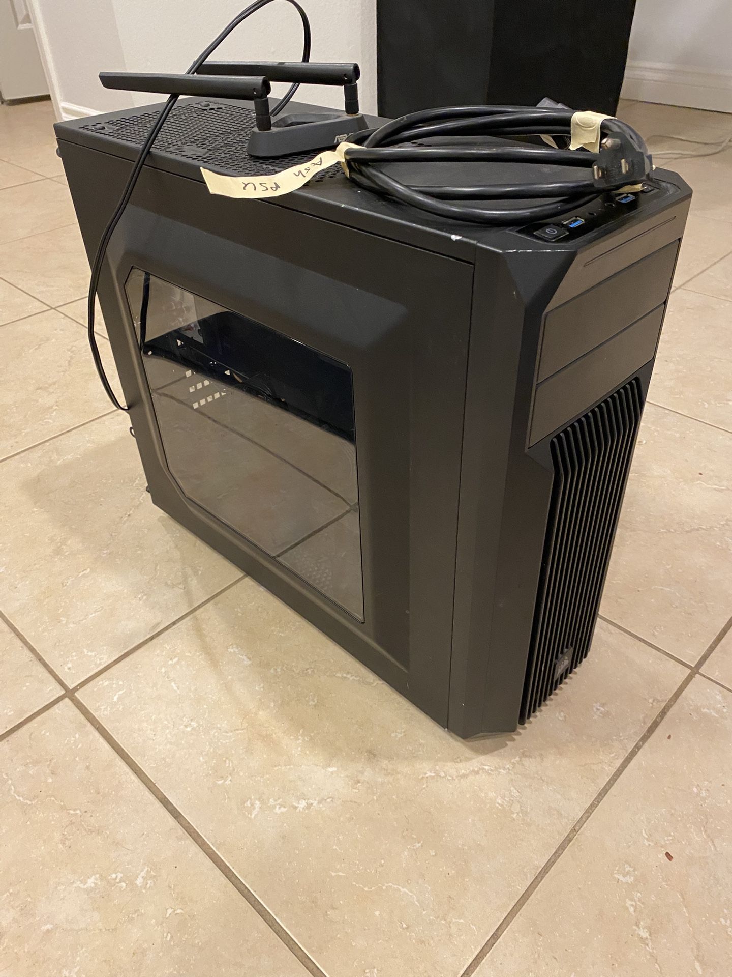 Gaming Desktop PC With Monitor And Keyboard