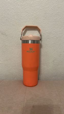 Coral and baby pink Stanley cup