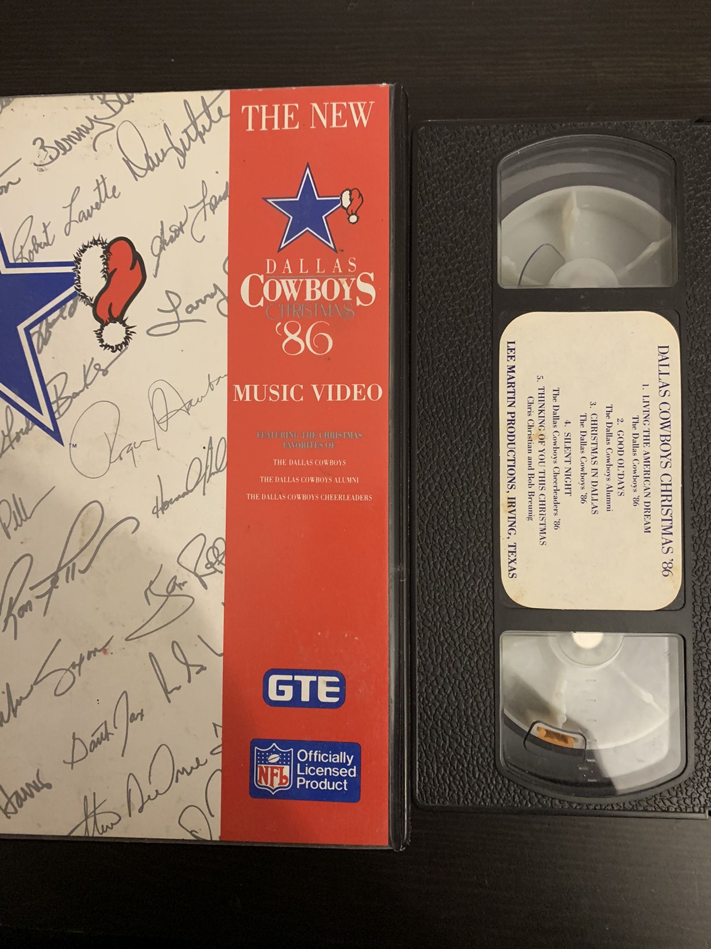 DALLAS COWBOYS Christmas ‘86 Music Video (VHS)