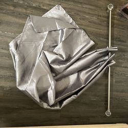 Silver Diamond Curtain Rod 