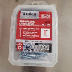Teks #8×1" Self-Drilling Lath Screws (Qty 122)