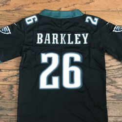 Youth Black Saquan Barkley Eagles Football Jersey
