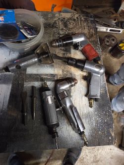 Assorted pneumatic tools