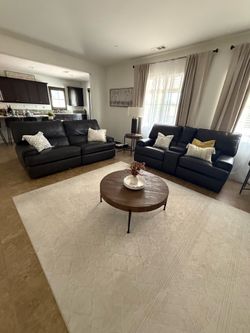 Leather reclining Sofa & Love Seat