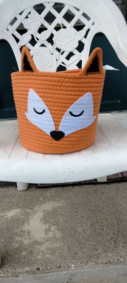 New With Tags Orange Fox 🦊 Nursery Storage Basket