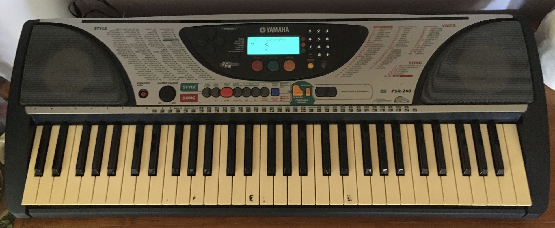 yahama psr240 keyboard
