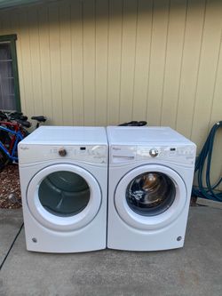 Whirlpool washer and gas dryer