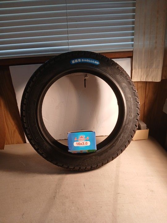 NEW EBIKE 16 X 3.00 TIRE & TUBE
