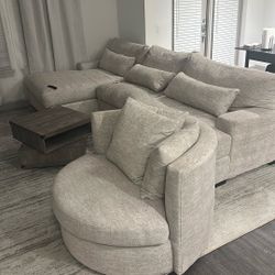 New Light Grey Sectional