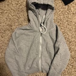 Zip Up Crop Top Sweater