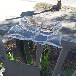 Crystal Fiori For  Serving Tray 10x10   $8
