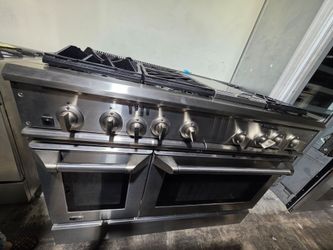 48" GE MONOGRAM DUAL FUEL RANGE STAINLESS STEEL