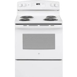NEW GE 30" Electric Range Stove White - 4 Burner Coil - JBS360DMWW - BRAND NEW IN BOX