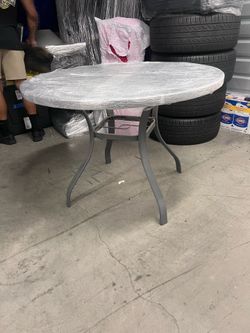 Glass top table