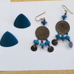 Two Pairs Of Earrings 