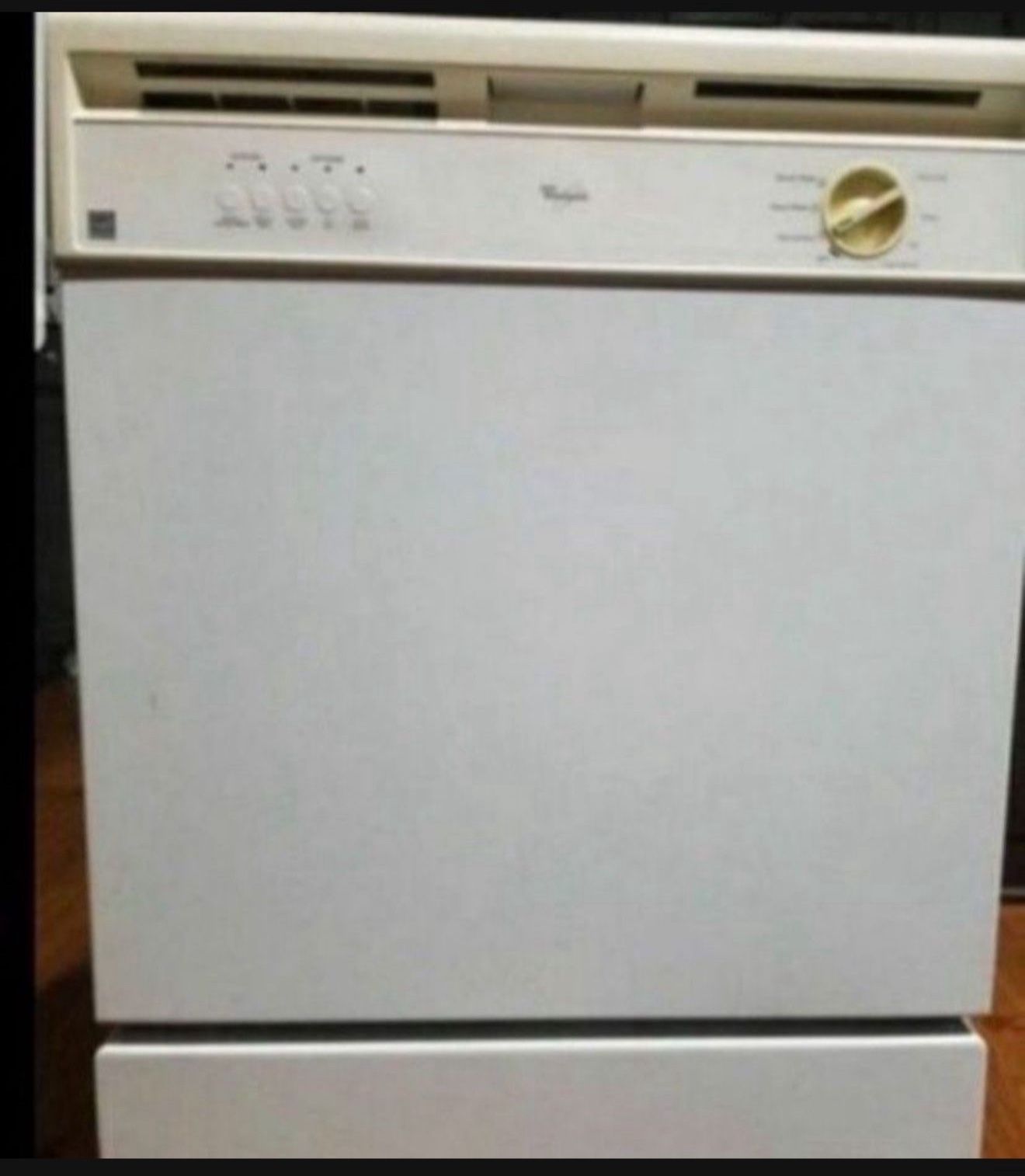 White Whirlpool Dishwasher