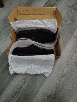UGG Black Suede Slippers