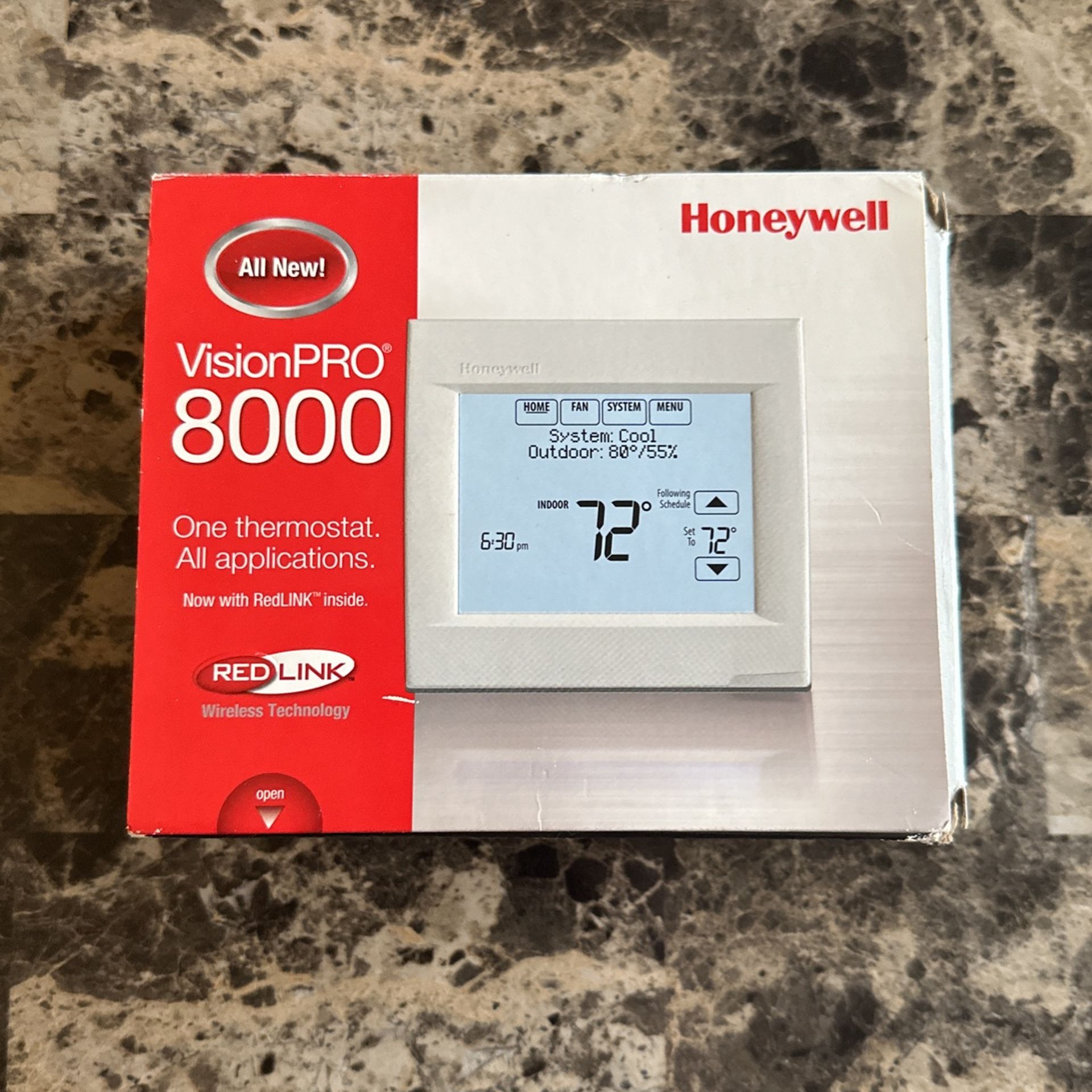 Honeywell TH8320R1003 VisionPro 8000 with RedLINK Digital Thermostat, White