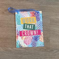 Metal hanging inspirational quote