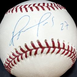 David Ortiz, #27, Signed Baseball 