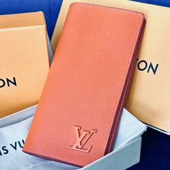 PRE-OWNED L.V. AEROGRAM PORTEFEUILLE  BRAZZA NM LONG WALLET