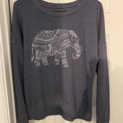Dark Grey Elephant Sweatshirt M