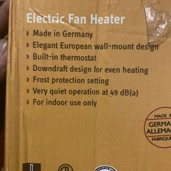Stiebel Eltron 236304 CK 150-1 Trend Wall Mounted Fan Heater - 120V, 1500W