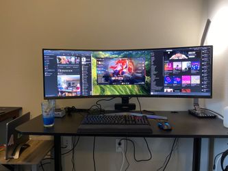 Samsung G9 Odyssey QHD 49 inch ultra wide gaming monitor