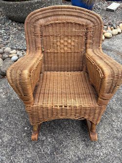 Antique Children’s Wicker Rocking Chair