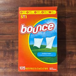 Bounce Dryer Sheets: Outdoor Fresh Scent; 105 Count