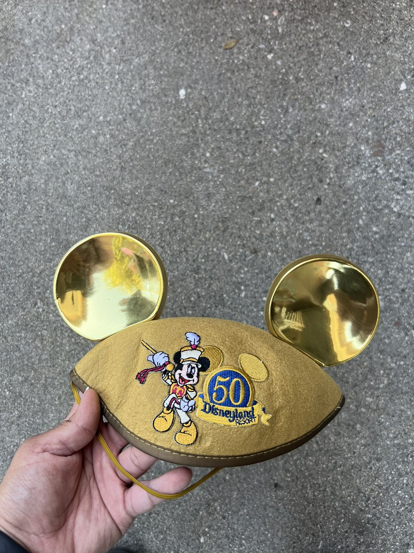 Disneyland 50th Gold Mickey Hat