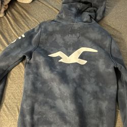 blue hollister jacket