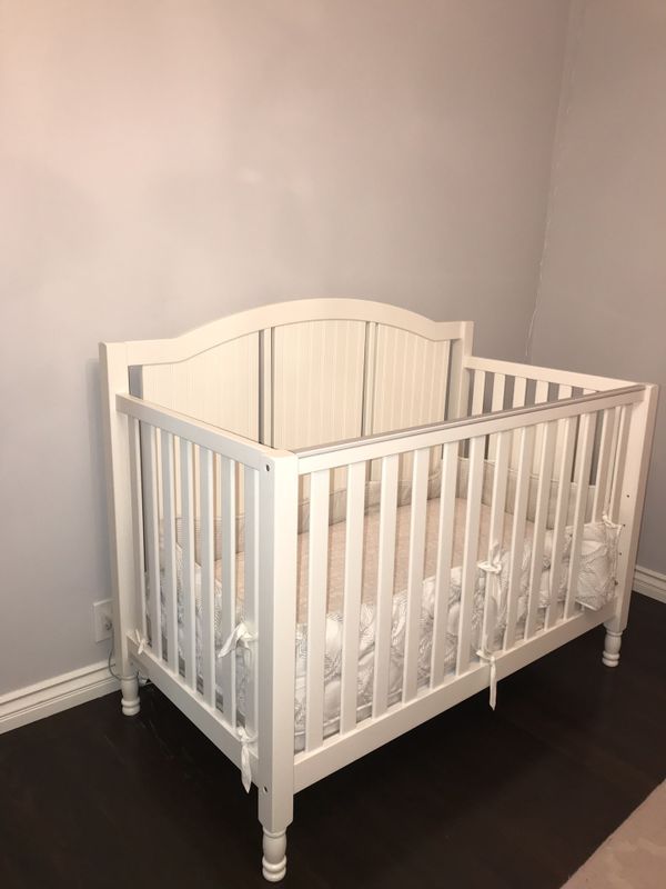 Pottery barn catalina 3 in 1 convertible crib including the mattress