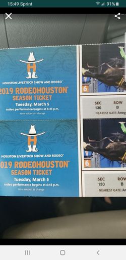 Tonight's show. $75 for 2 tix