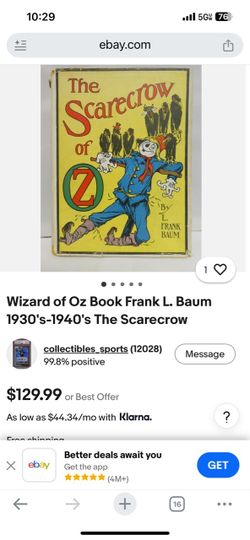 Books scare crow - rare book