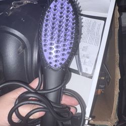 Hair Brush Straightener 