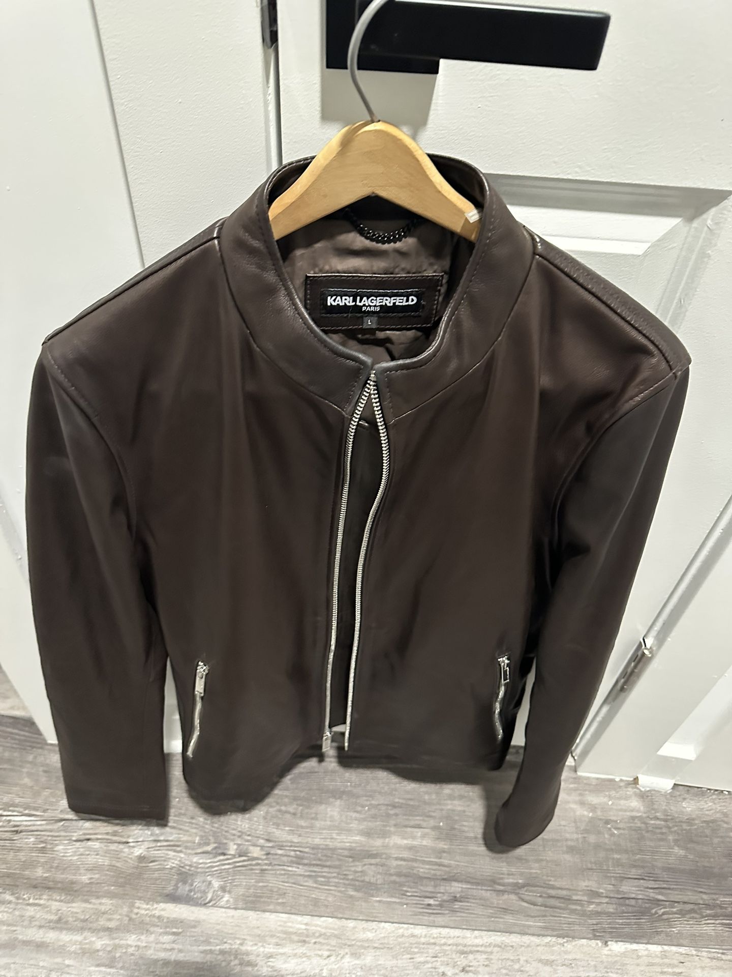 Mens Karl Lagerfeld leather Jacket