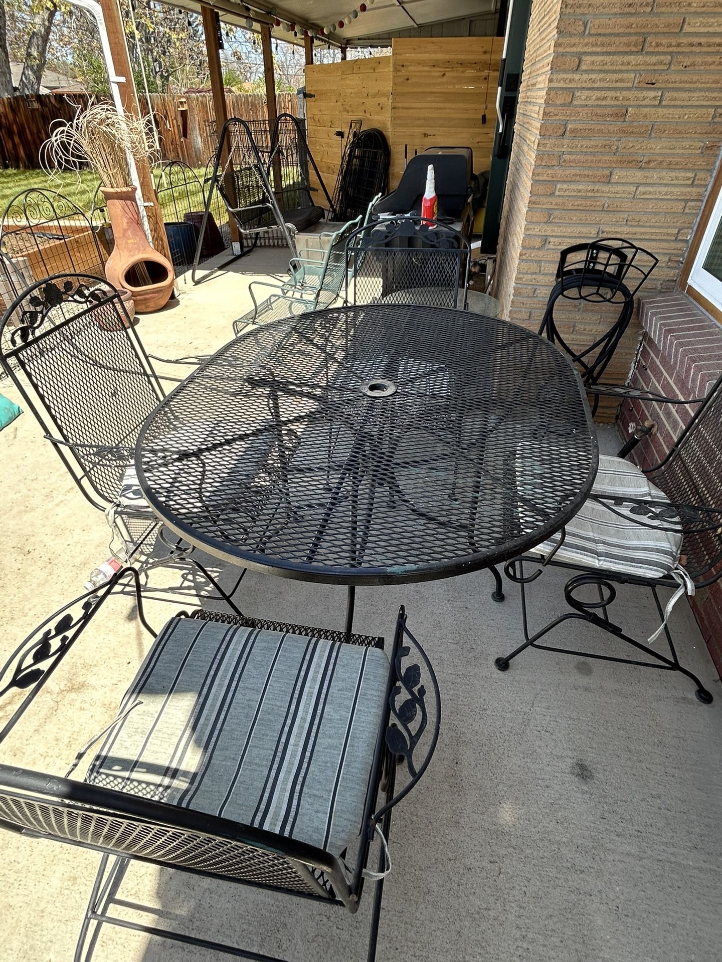 Metal Table And Chairs