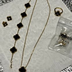 Stainless Steel 18K Gold Plated Set