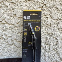 New Klein Tools Impact Flip Socket With Swivel Adapter